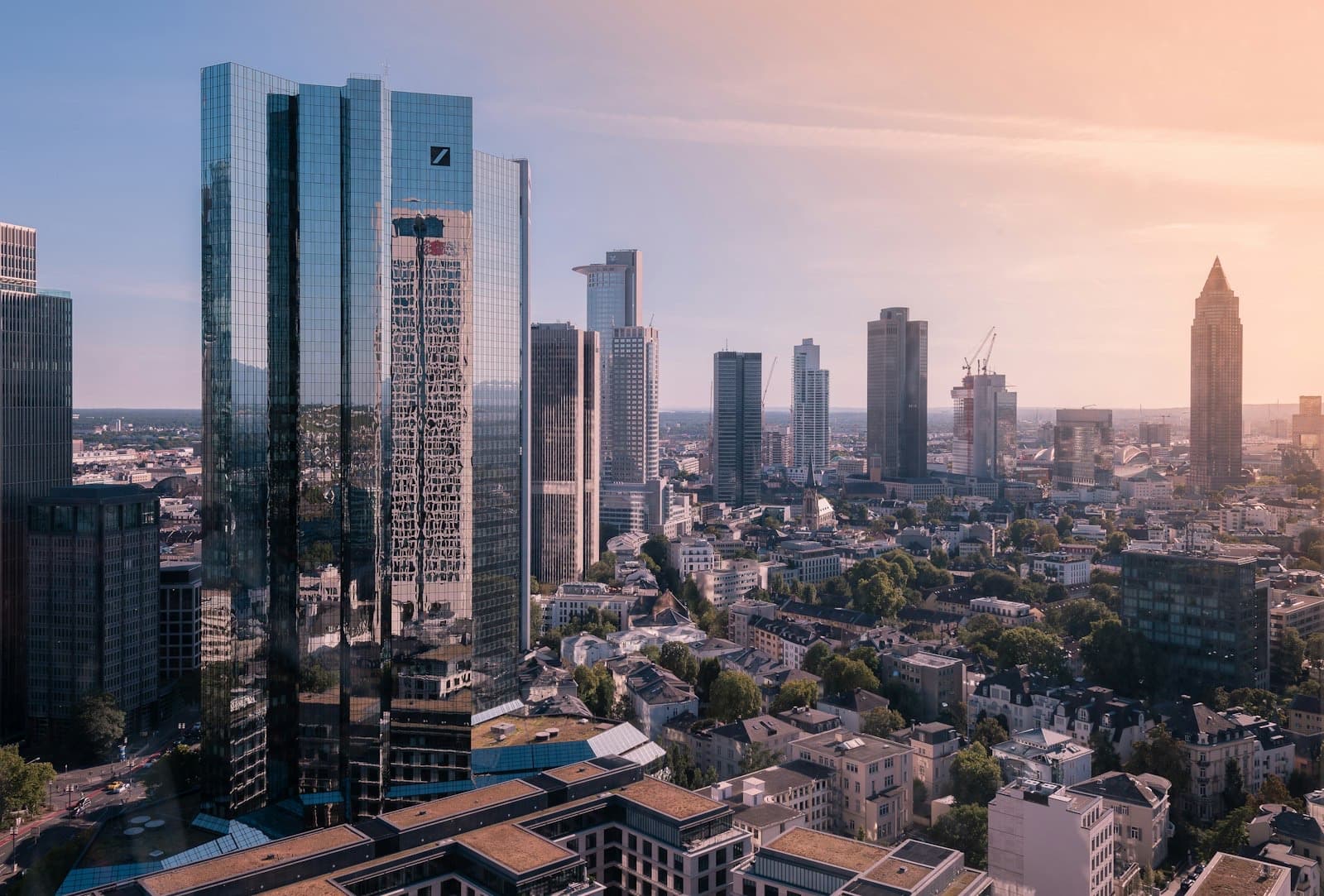 Frankfurt — Germany's skyline and banking heart.